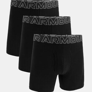 BNIB Under Armour Performance Cotton Men's 6" 3-Pack Boxerjock®, Black, 2XL